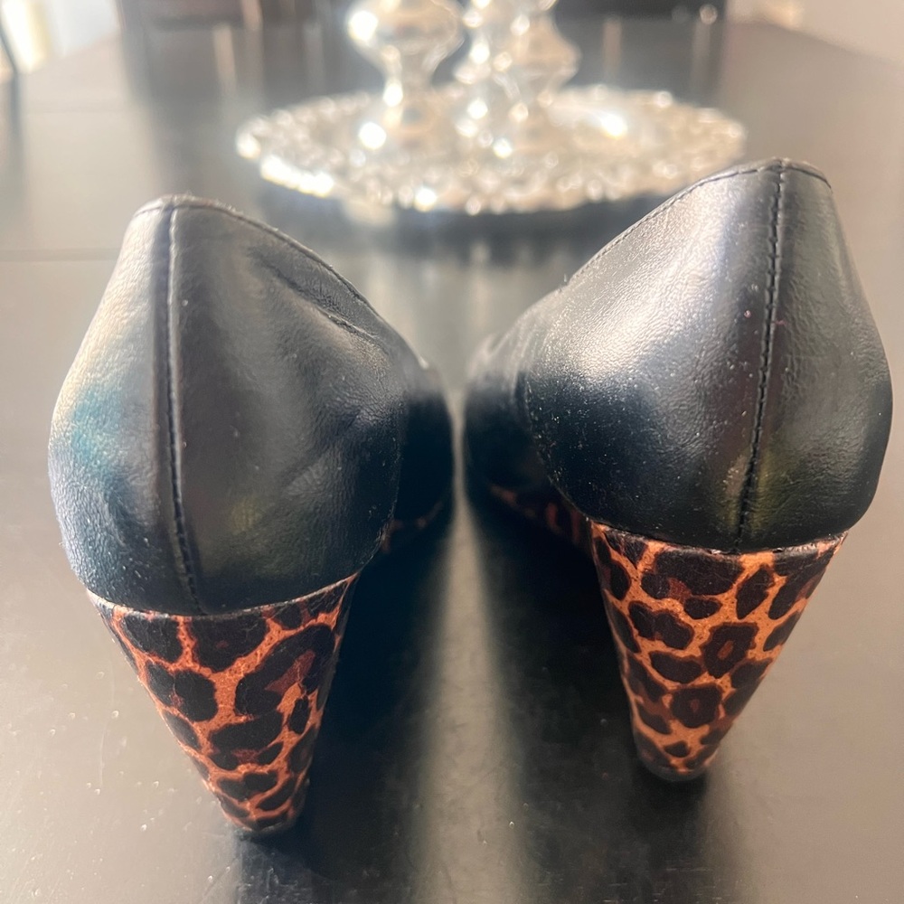 A2 by Aerosoles Black Peep-Toe Wedges - Picture 3 of 5